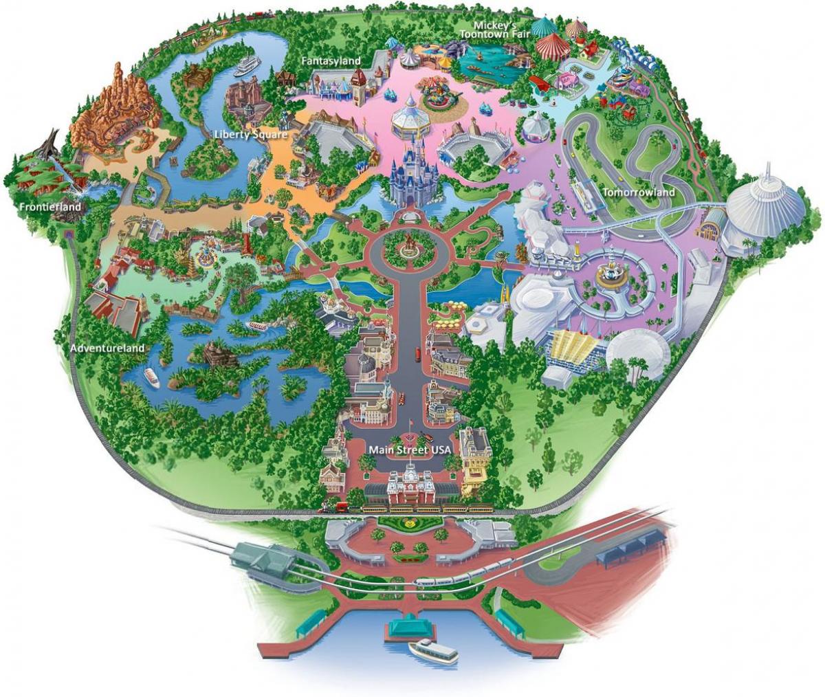 la carte de Hong Kong Disneyland