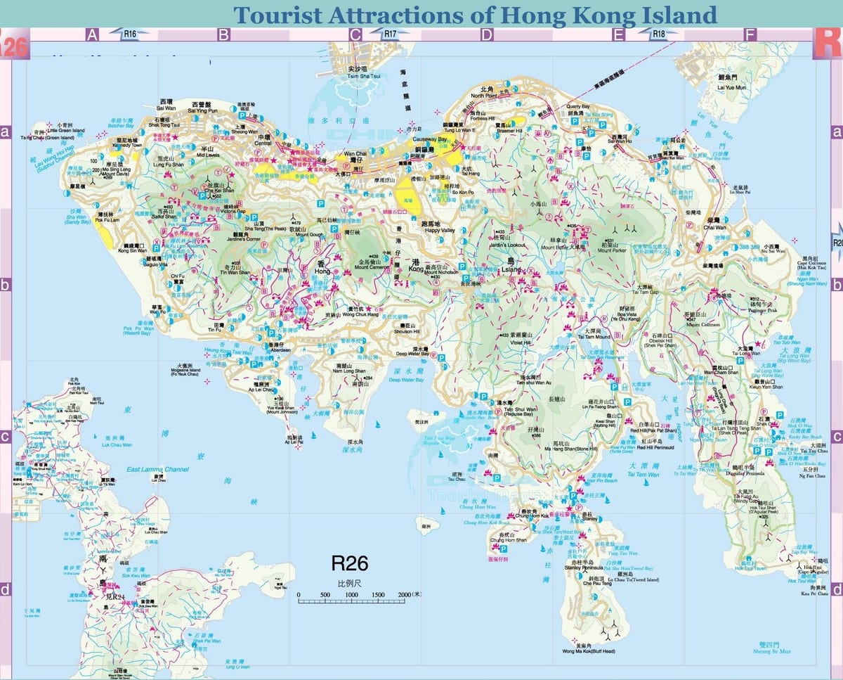 Hong Kong sur la carte