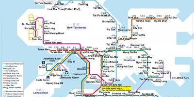 Carte du métro de Hong Kong