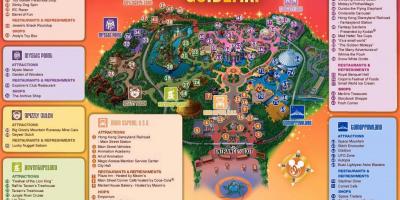 HK Disneyland carte