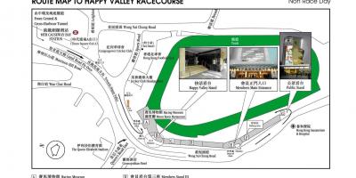 Carte de Happy Valley, Hong Kong