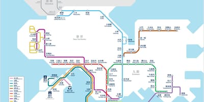 Plan de métro de Hong Kong