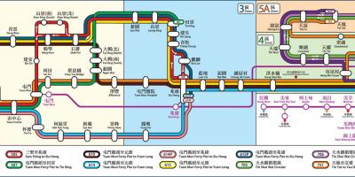 HK, la carte ferroviaire