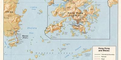 La carte de Hong Kong et de Macao