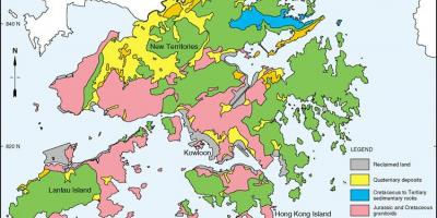 Carte géologique de Hong Kong